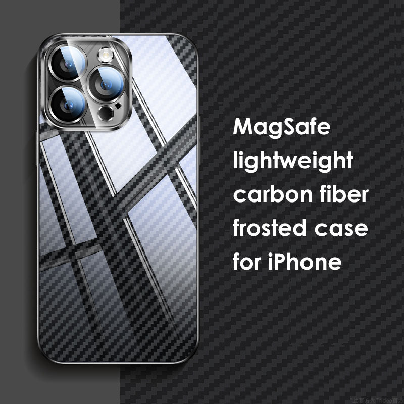 MagSafe lightweight carbon fiber frosted case for iPhone