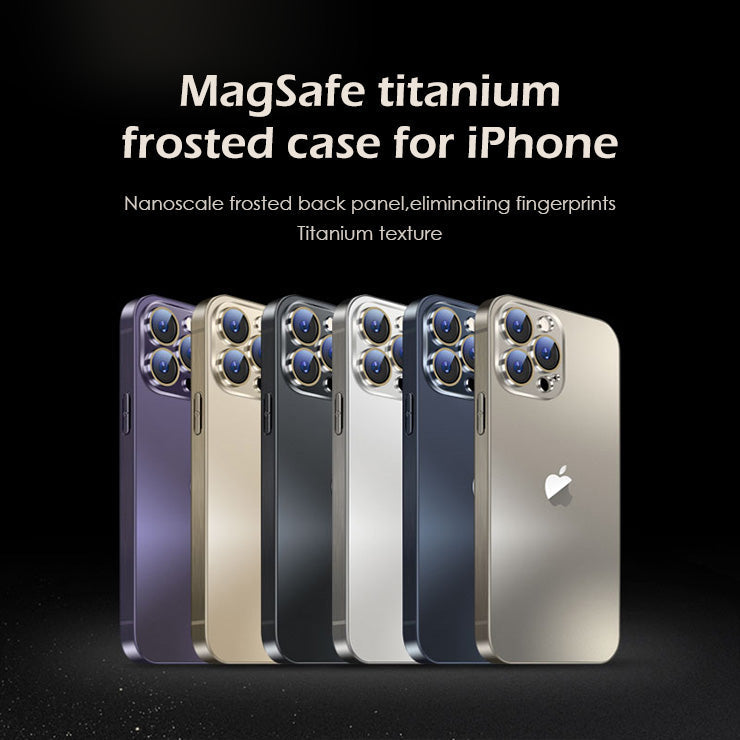 MagSafe ultra-thinu titanium  frosted case for iPhone