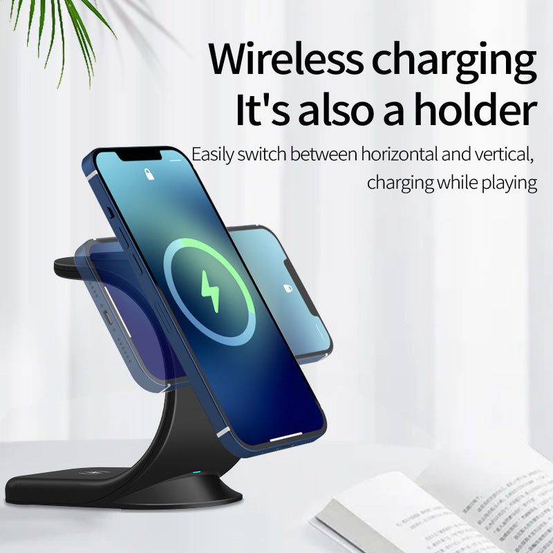 3-in-1 wireless charger Magnetic mobile phone/headphone/watch