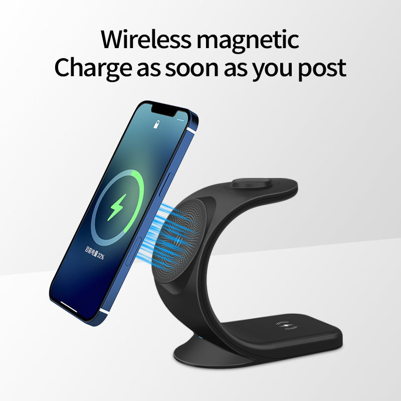 3-in-1 wireless charger Magnetic mobile phone/headphone/watch