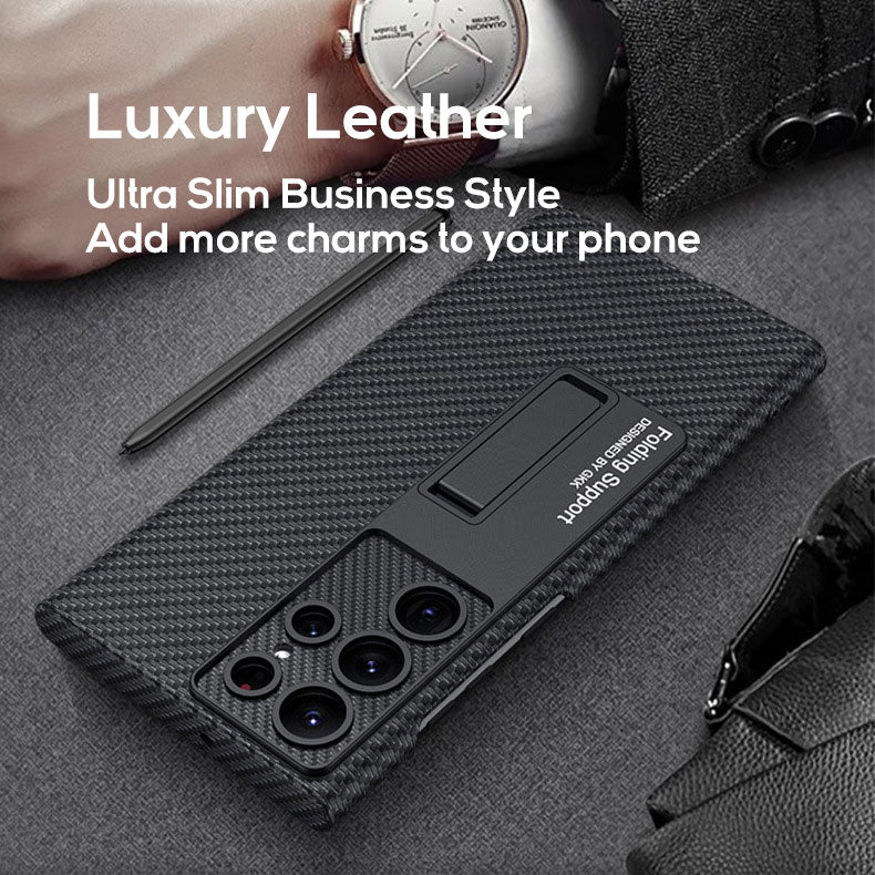 Full curved high-quality leather case for Galaxy S22 Ultra